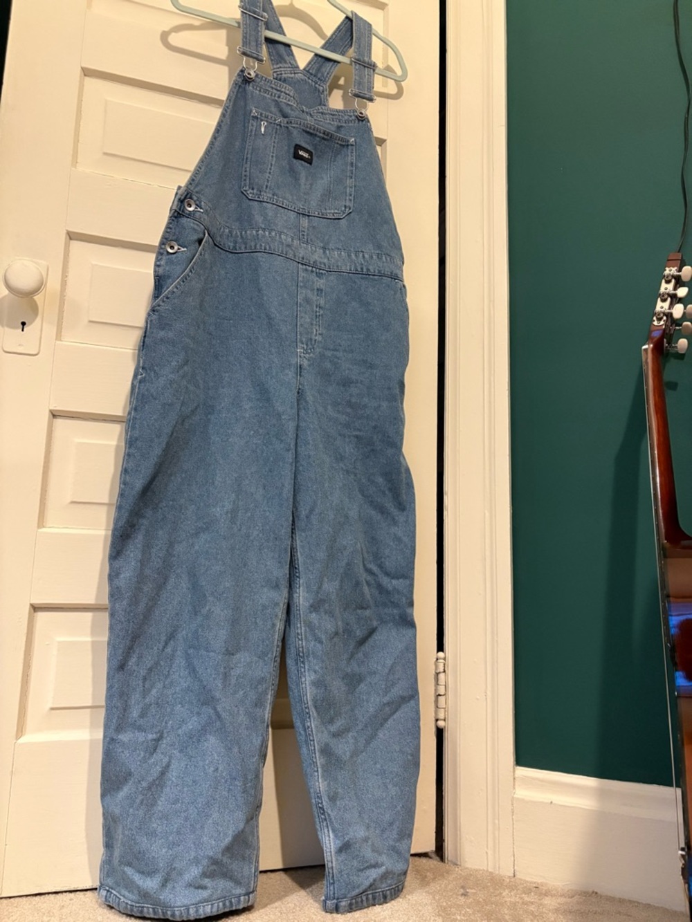 Vans Light Blue Denim Baggy Fit Overalls